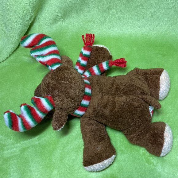 Ty Pluffies Merry Moose Reindeer Brown Soft Plush Tylux 2006 Christmas - Picture 6 of 8